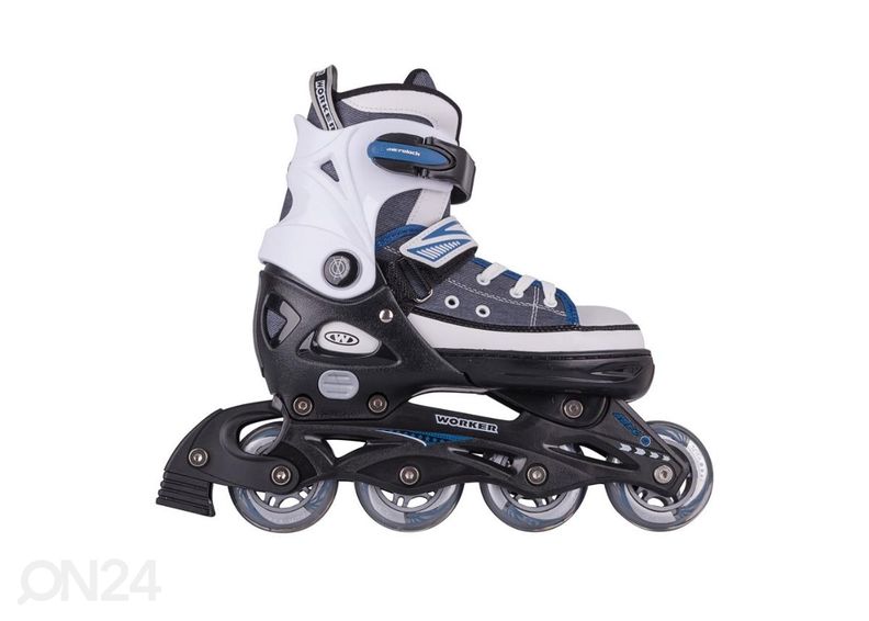 Reguleeritavad rulluisud/uisud lastele WORKER Gondo sinine suurus S 33-36 suurendatud