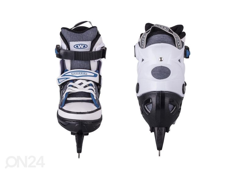 Reguleeritavad rulluisud/uisud lastele WORKER Gondo sinine suurus S 33-36 suurendatud