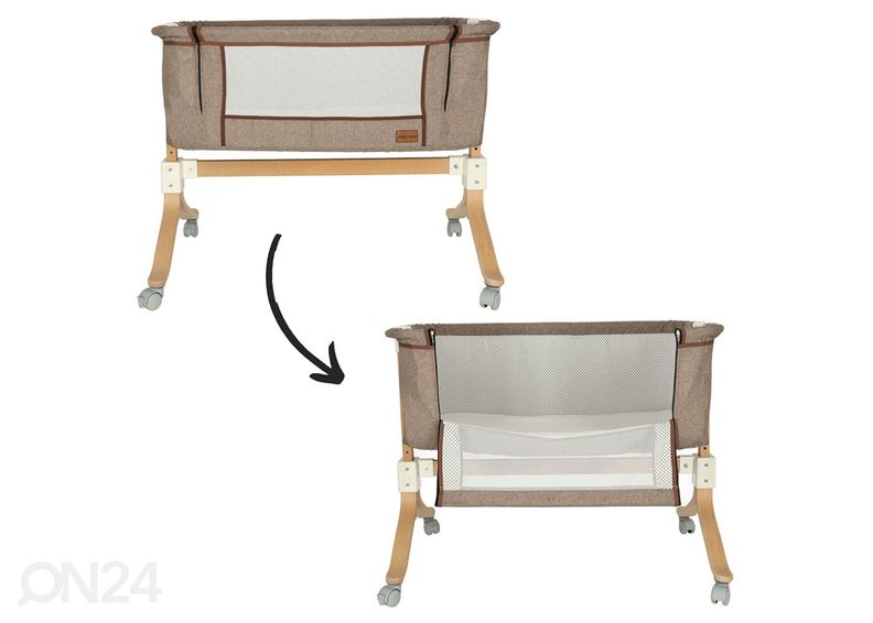 Reisivoodi / häll ratastel, pruun suurendatud