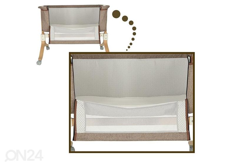 Reisivoodi / häll ratastel, pruun suurendatud