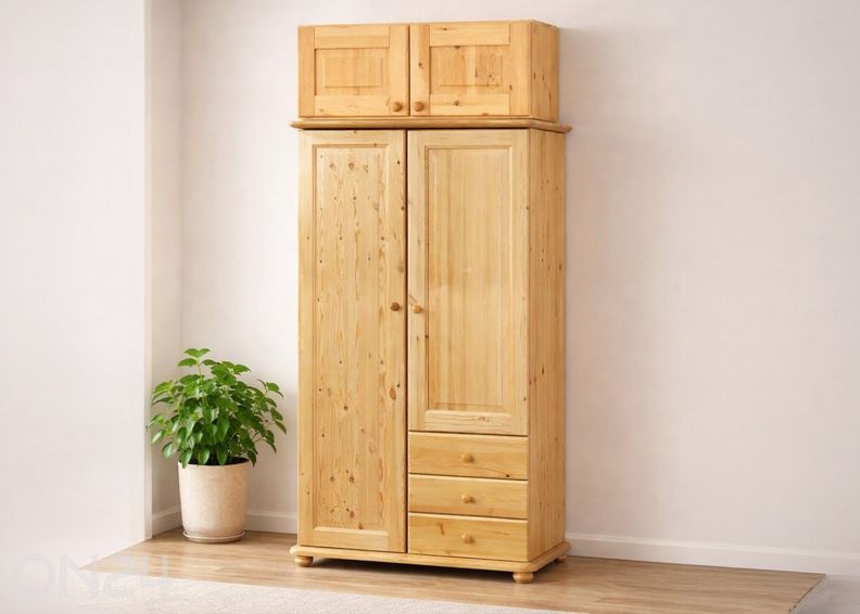 Riidekapi kõrgendus suurendatud