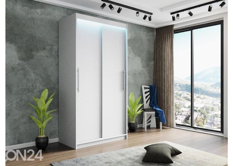 Riidekapp 100 cm + LED suurendatud