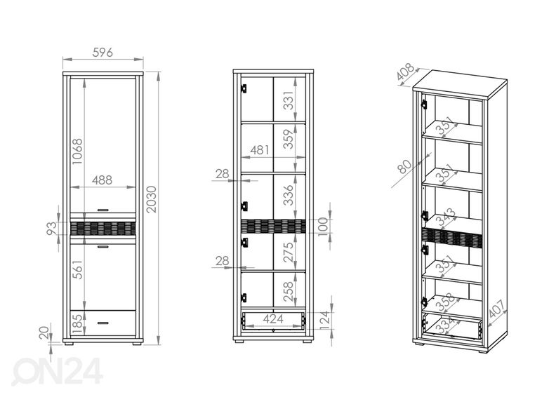 Riidekapp suurendatud