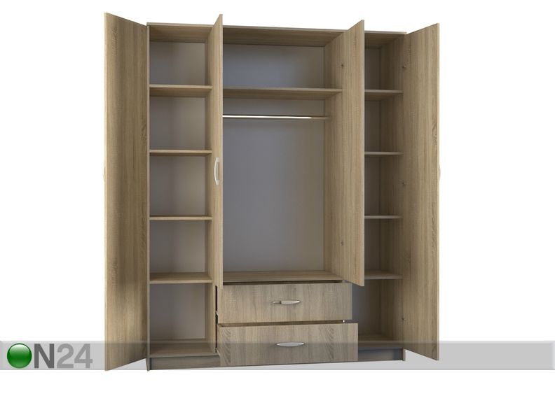 Riidekapp 160 cm suurendatud