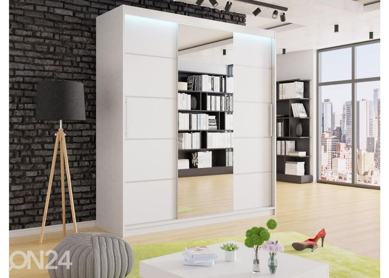 Riidekapp 180 cm + LED suurendatud