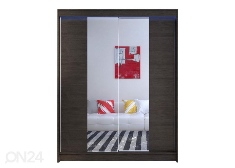 Riidekapp 2 + LED suurendatud