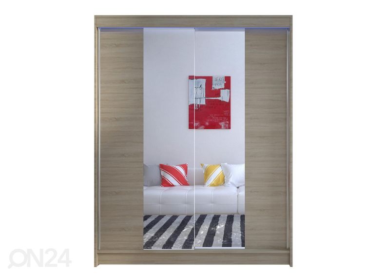 Riidekapp 2 + LED suurendatud