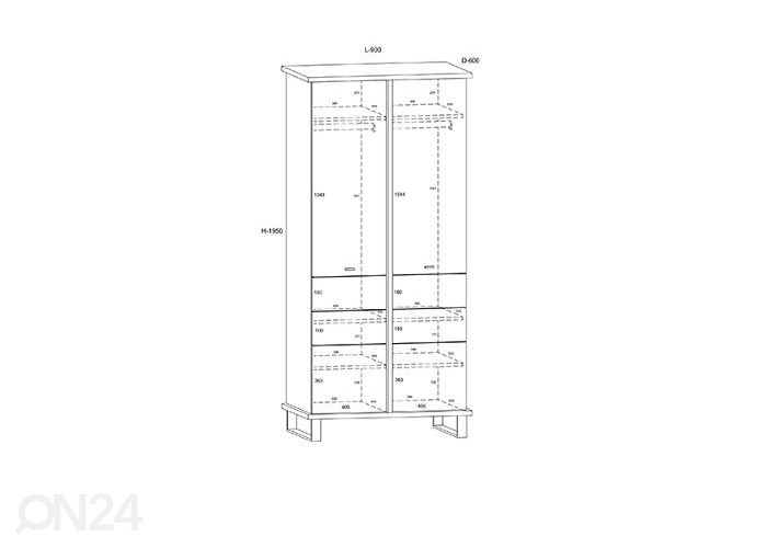 Riidekapp suurendatud