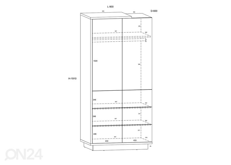 Riidekapp suurendatud