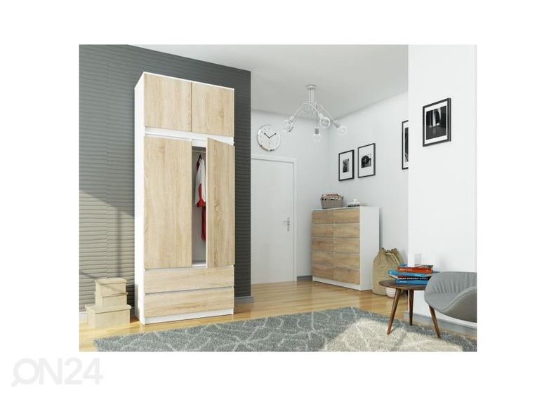 Riidekapp 90 cm suurendatud