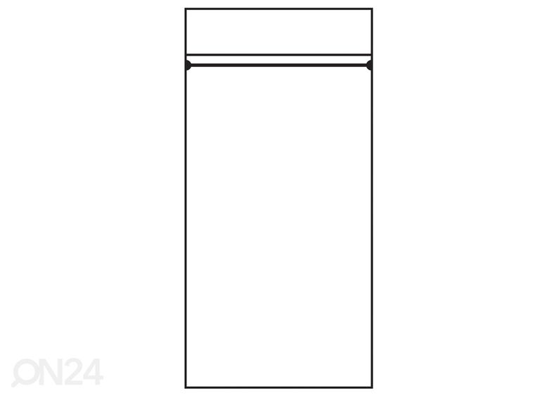 Riidekapp 90 cm suurendatud