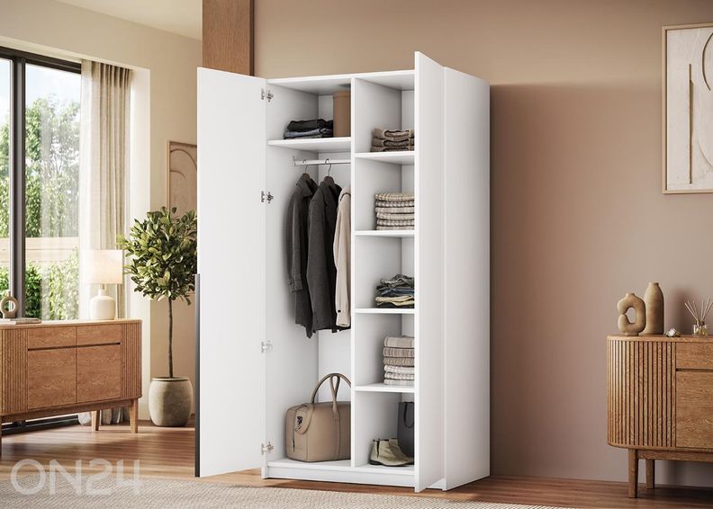 Riidekapp Alera II 100 cm suurendatud