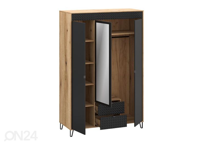 Riidekapp Bellano 146 cm suurendatud