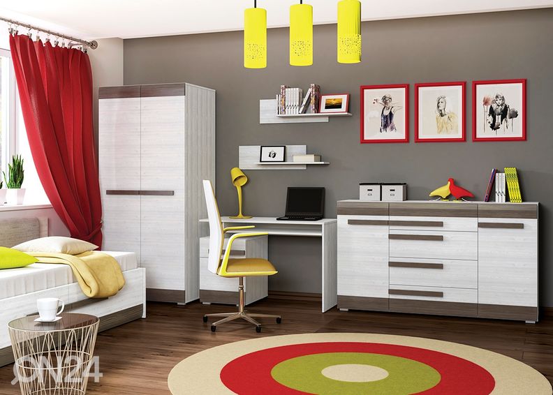 Riidekapp Bianca 92 cm suurendatud