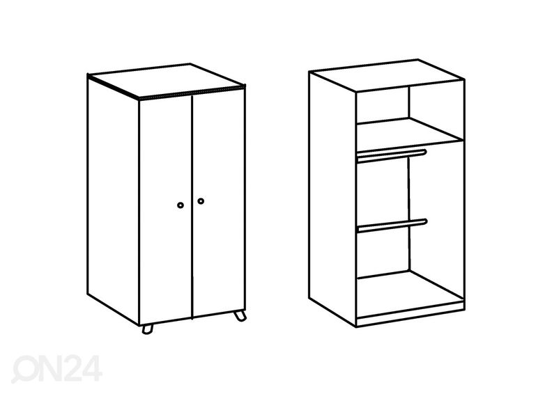 Riidekapp Billund suurendatud