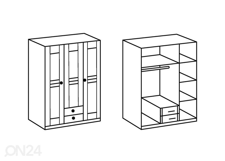 Riidekapp Bornholm suurendatud