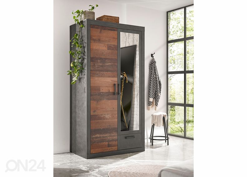 Riidekapp Brooklyn 104 cm suurendatud