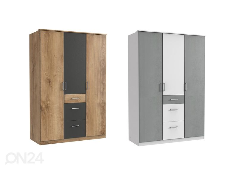 Riidekapp Click 135 cm suurendatud