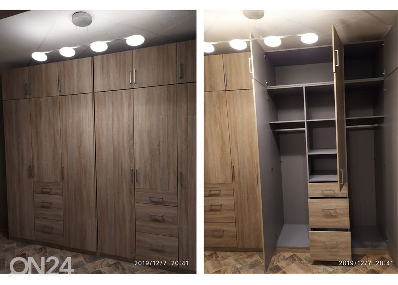 Riidekapp Click 135 cm suurendatud