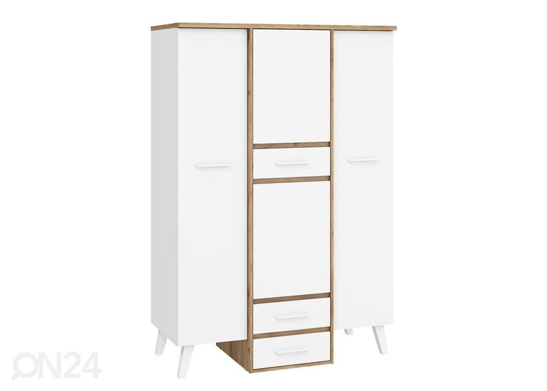 Riidekapp Clon 130 cm suurendatud