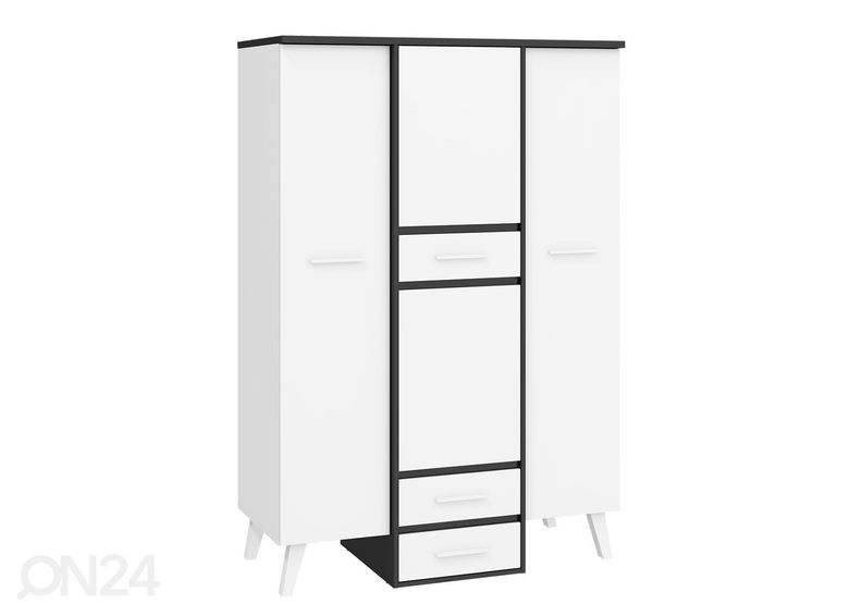 Riidekapp Clon 130 cm suurendatud