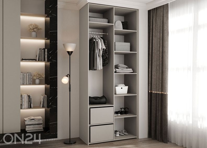 Riidekapp Como III 100 cm suurendatud