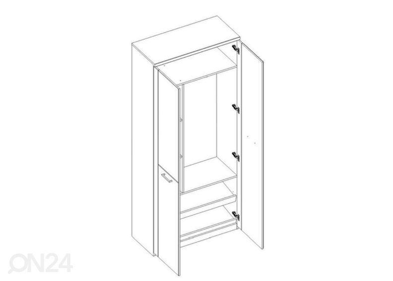 Riidekapp Doorset suurendatud