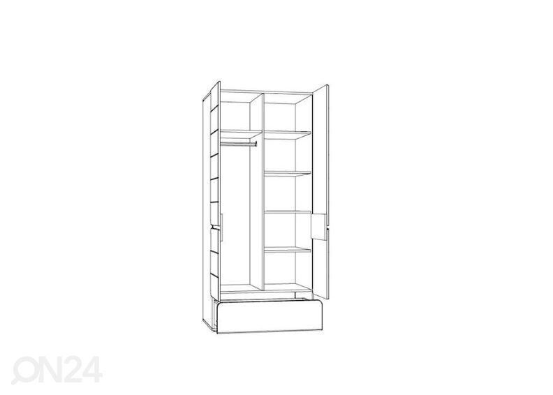 Riidekapp Flexi suurendatud