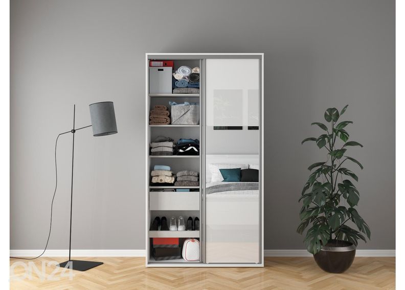 Riidekapp Franziska 120 cm suurendatud