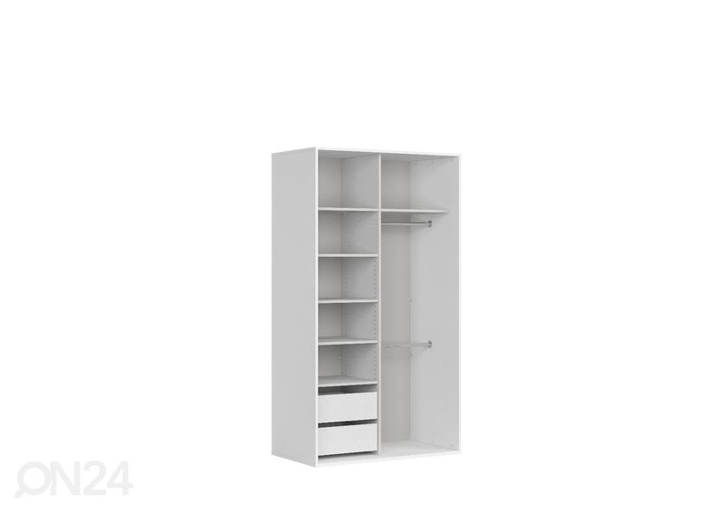 Riidekapp Franziska 120 cm suurendatud