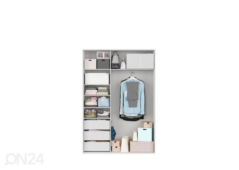 Riidekapp Franziska 150 cm suurendatud