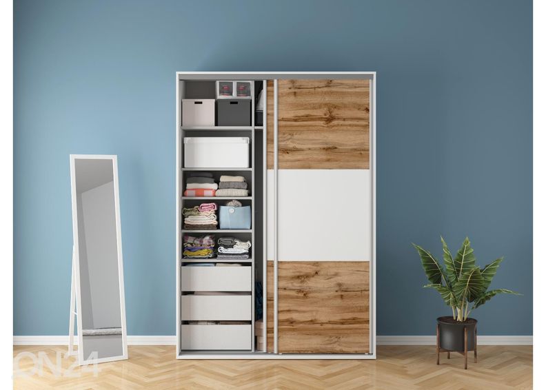 Riidekapp Franziska 150 cm suurendatud