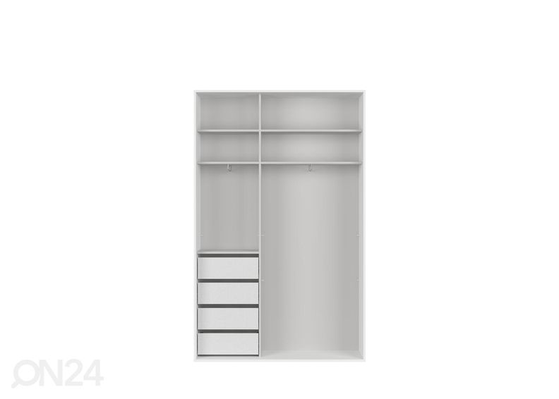 Riidekapp Franziska 150 cm suurendatud