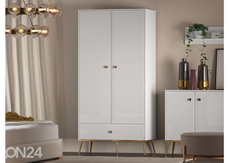 Riidekapp Gloss 92 cm suurendatud