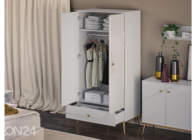 Riidekapp Gloss 92 cm suurendatud