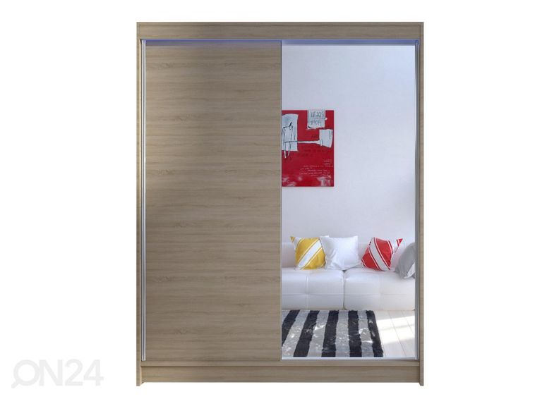 Riidekapp + LED suurendatud