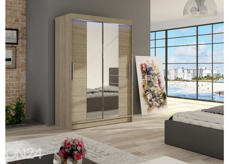 Riidekapp + LED suurendatud