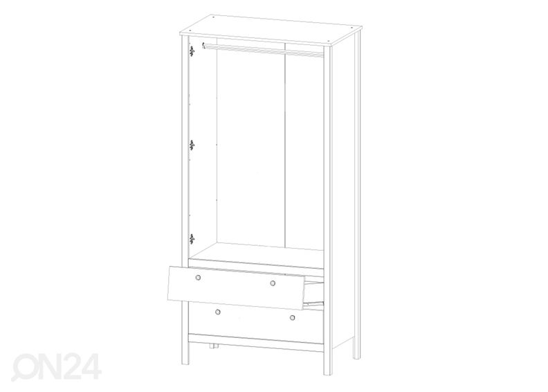 Riidekapp Ole suurendatud