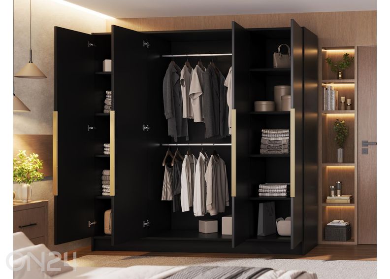 Riidekapp Palladio 200 cm suurendatud