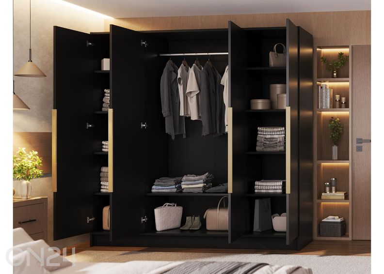 Riidekapp Palladio 200 cm suurendatud