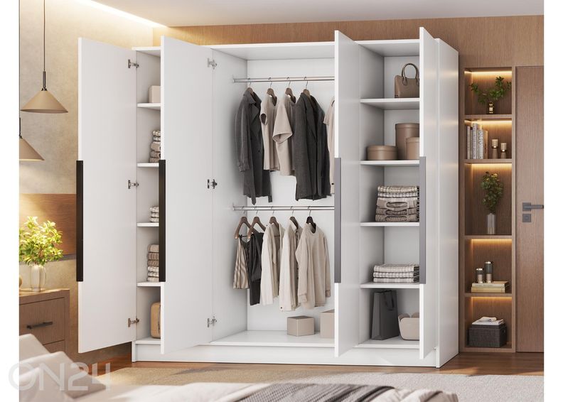 Riidekapp Palladio 200 cm suurendatud