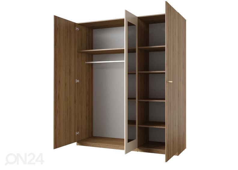 Riidekapp peegliga 179 cm suurendatud