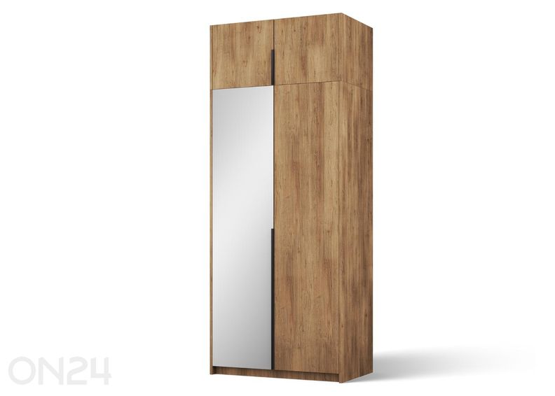 Riidekapp peegliga Alera II 100 cm suurendatud
