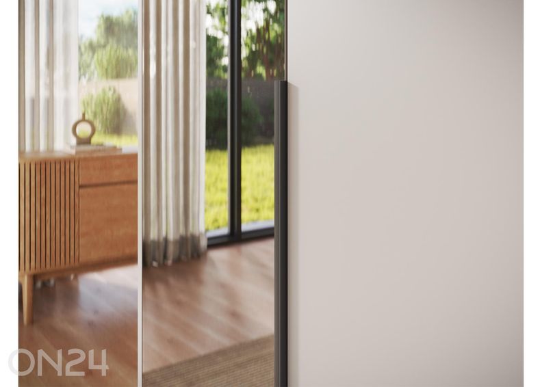 Riidekapp peegliga Alera II 100 cm suurendatud