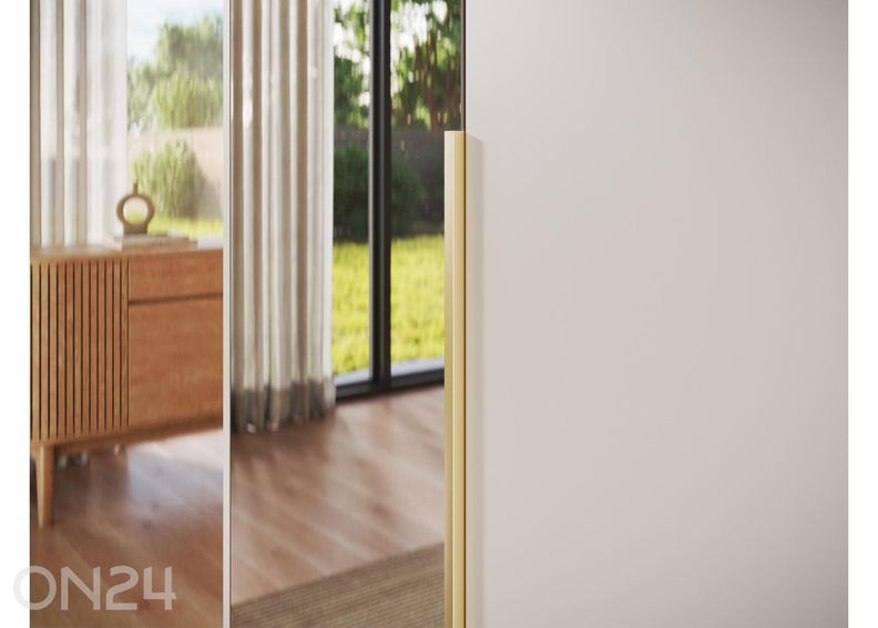 Riidekapp peegliga Alera II 100 cm suurendatud