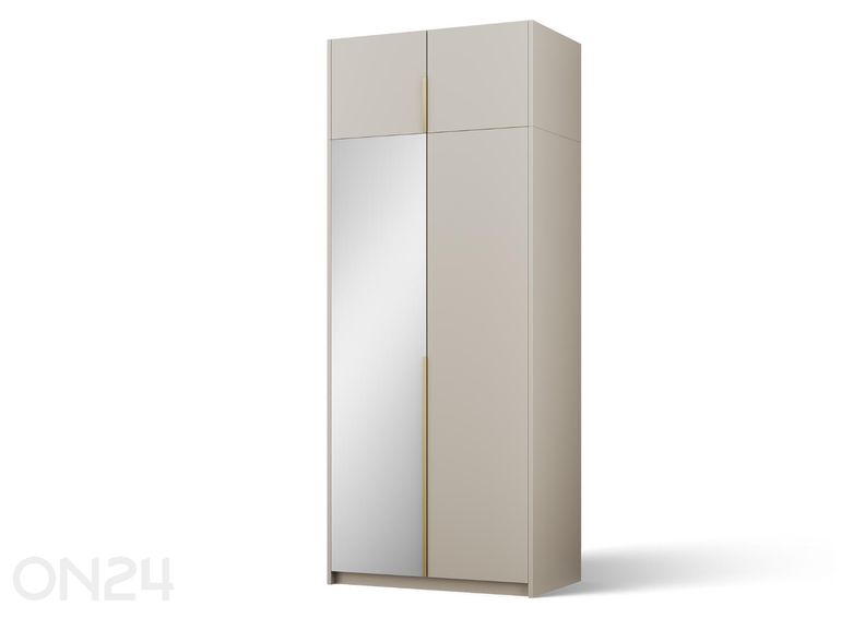 Riidekapp peegliga Alera II 100 cm suurendatud