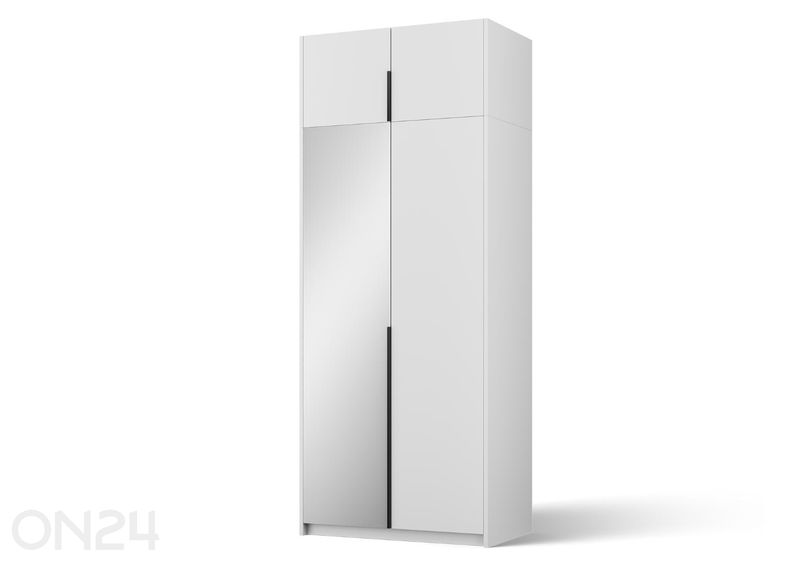 Riidekapp peegliga Alera II 100 cm suurendatud