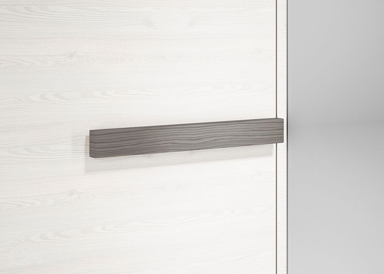 Riidekapp peegliga Bianca 163 cm suurendatud