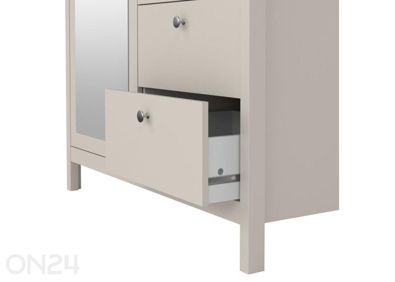 Riidekapp peegliga Madrid 102 cm suurendatud