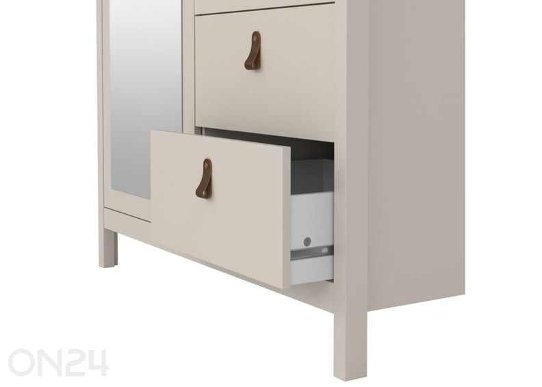 Riidekapp peegliga Madrid 102 cm suurendatud